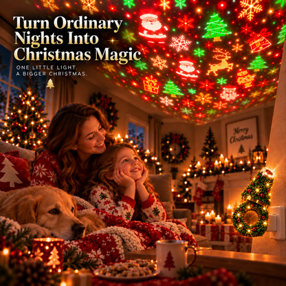 🎄 Christmas Tree Projection Light ✨ – Festive Holiday Room Decor 🎅