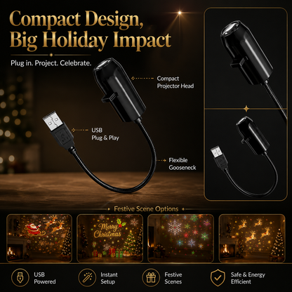 🎄Early Christmas Sales 50% OFF🎄 —Christmas Magic Projector – Plug In & Transform Any Room in Seconds