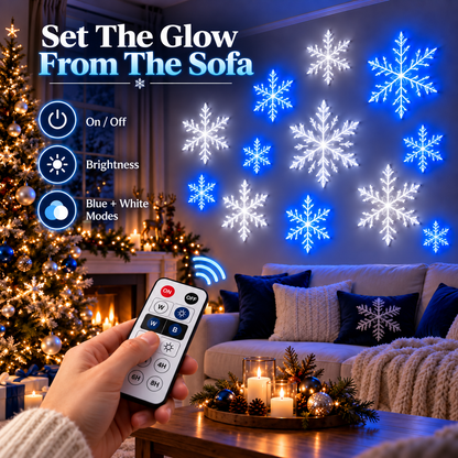 ❄️ WinterGlow™ Color-Changing Snowflake Lights with Remote Control ✨