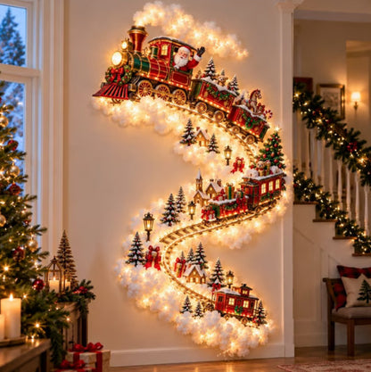 Christmas Magic LED Train Wall Light