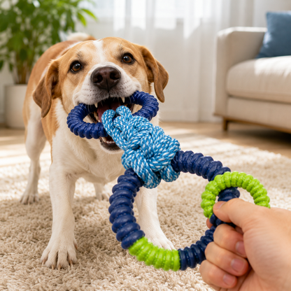 Durable Rope Chew Toy – Interactive Tug Toy for Dogs
