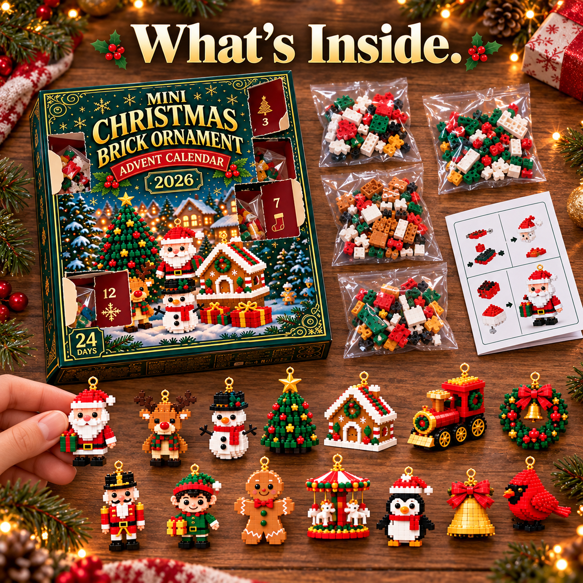 🎄 24-Day Mini Christmas Ornament Advent Calendar