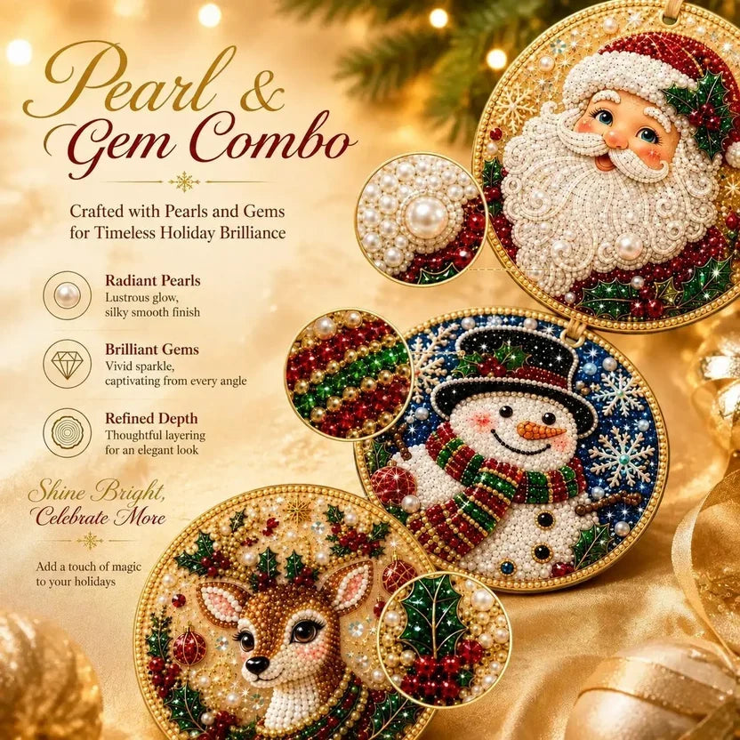 Now 69% OFF! Christmas Craft Favorite — 6-Piece DIY Diamond Painting Ornament Kit