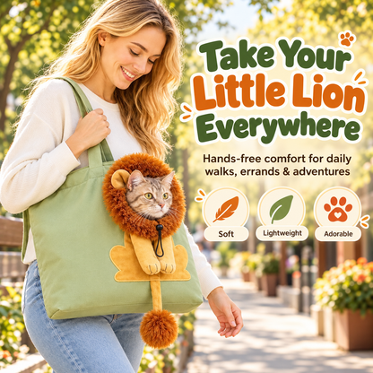 🦁Little Lion Tote  – Made for Pet Lovers🐱