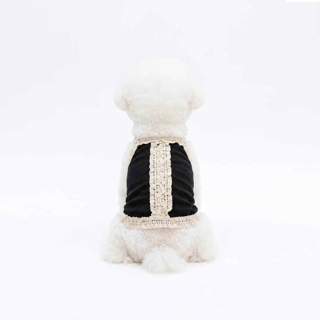 Black Lace Pet Vest – Elegant Dog & Cat Outfit