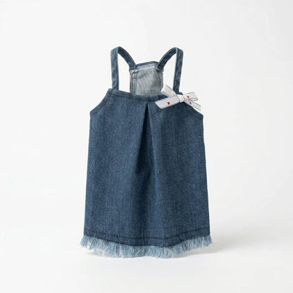 Denim Pet Dress – Casual Dog & Cat Outfit