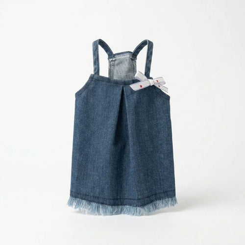 Denim Pet Dress – Casual Dog & Cat Outfit