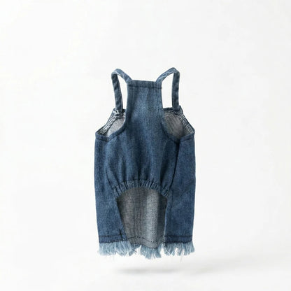 Denim Pet Dress – Casual Dog & Cat Outfit