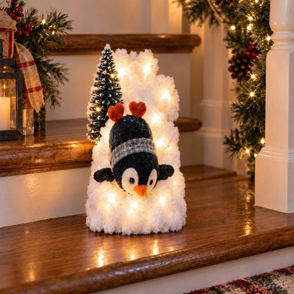 🔥Light-Up Penguin Christmas Stair Decor🔥