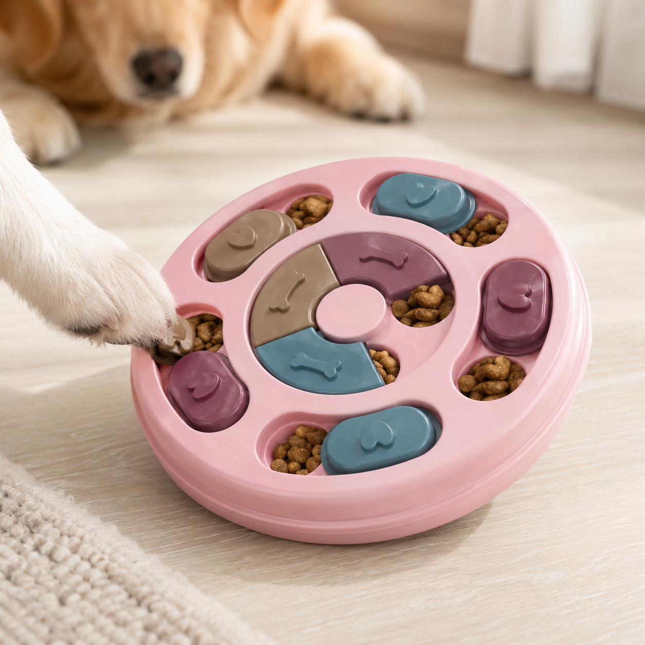 Interactive Treat Puzzle Toy – Slow Feeding & Mental Play